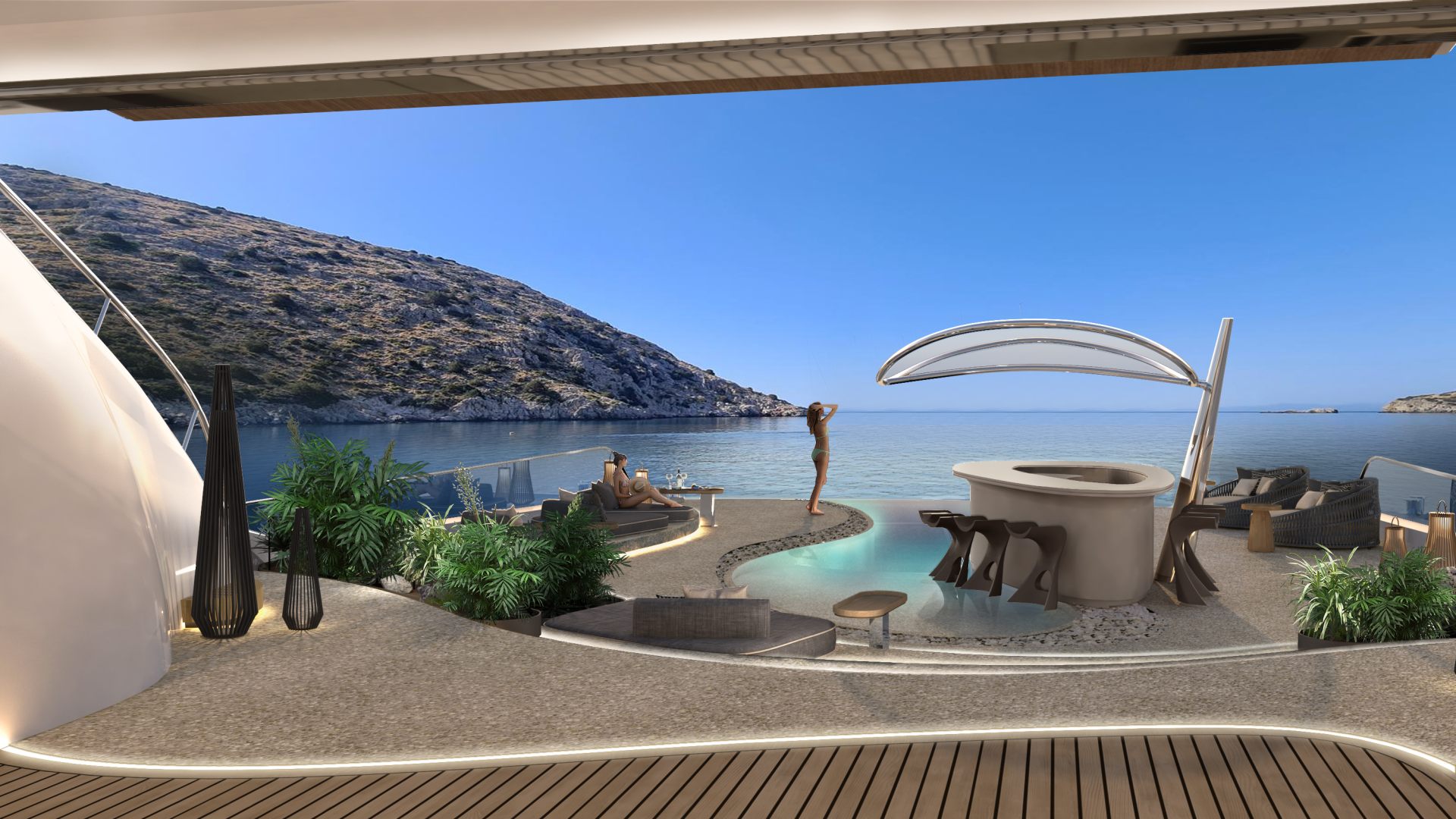 AMK Architecture & Design Introduces “The Real Beach” — A Visionary Yacht Concept That Brings the Shore Aboard
