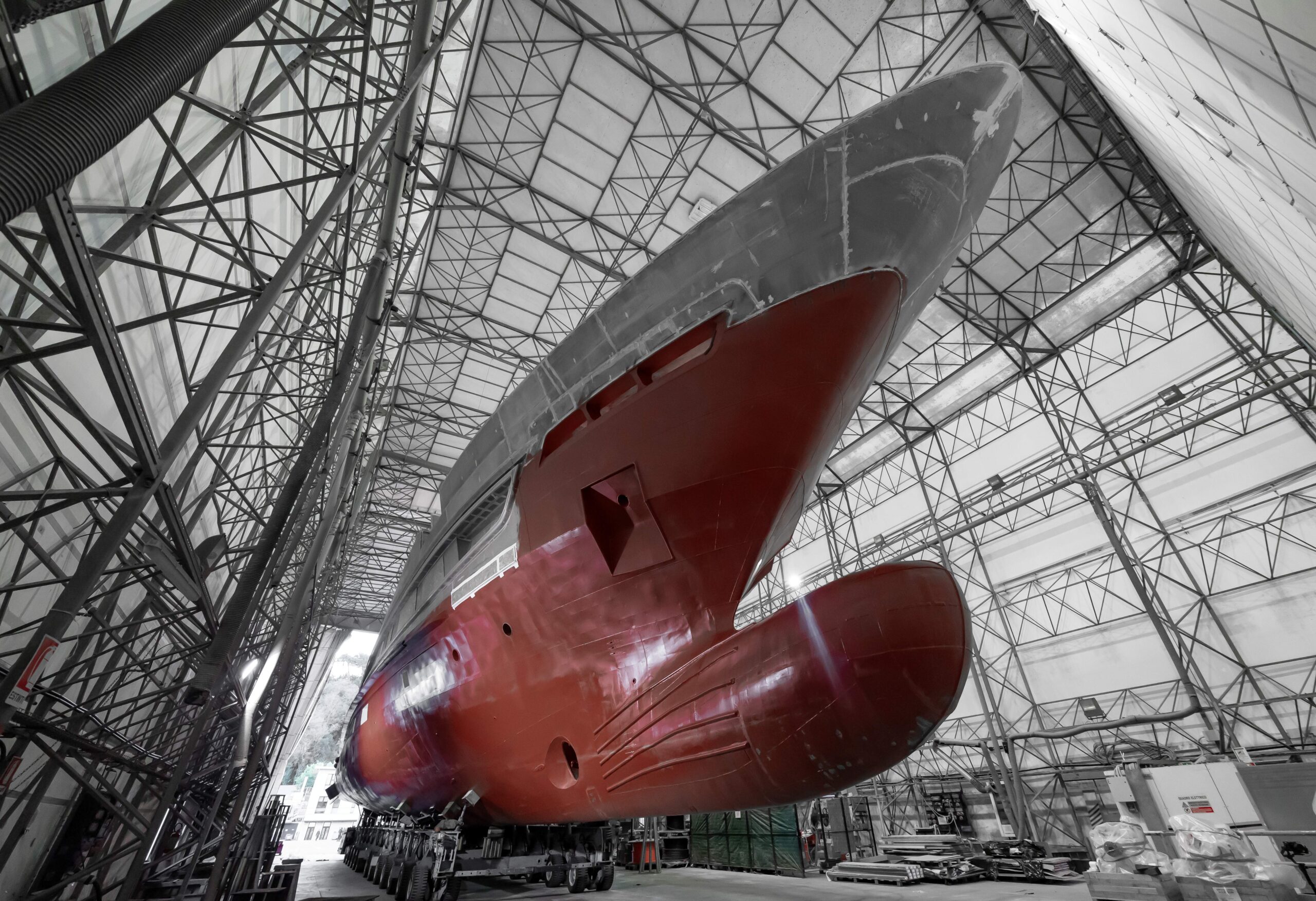 Baglietto Welcomes the First T54 Hull to La Spezia, Marking a New Era for the Brand